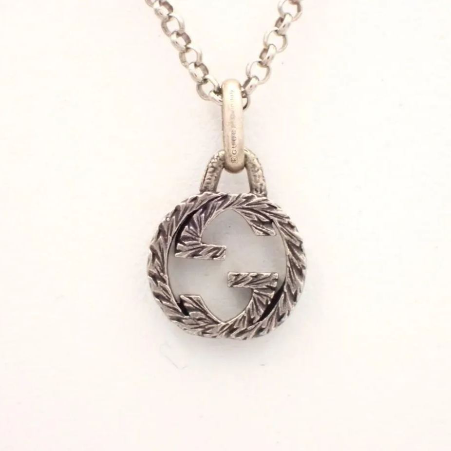 G Engraved Double G Necklace