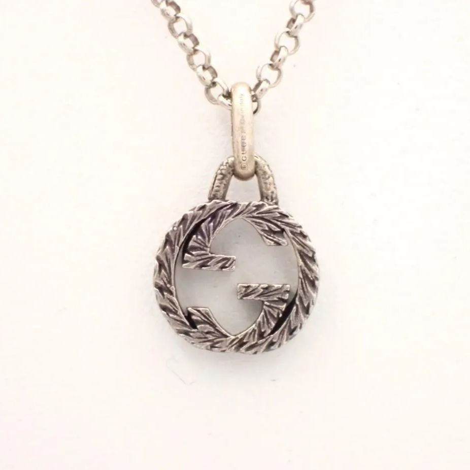 G Engraved Double G Necklace