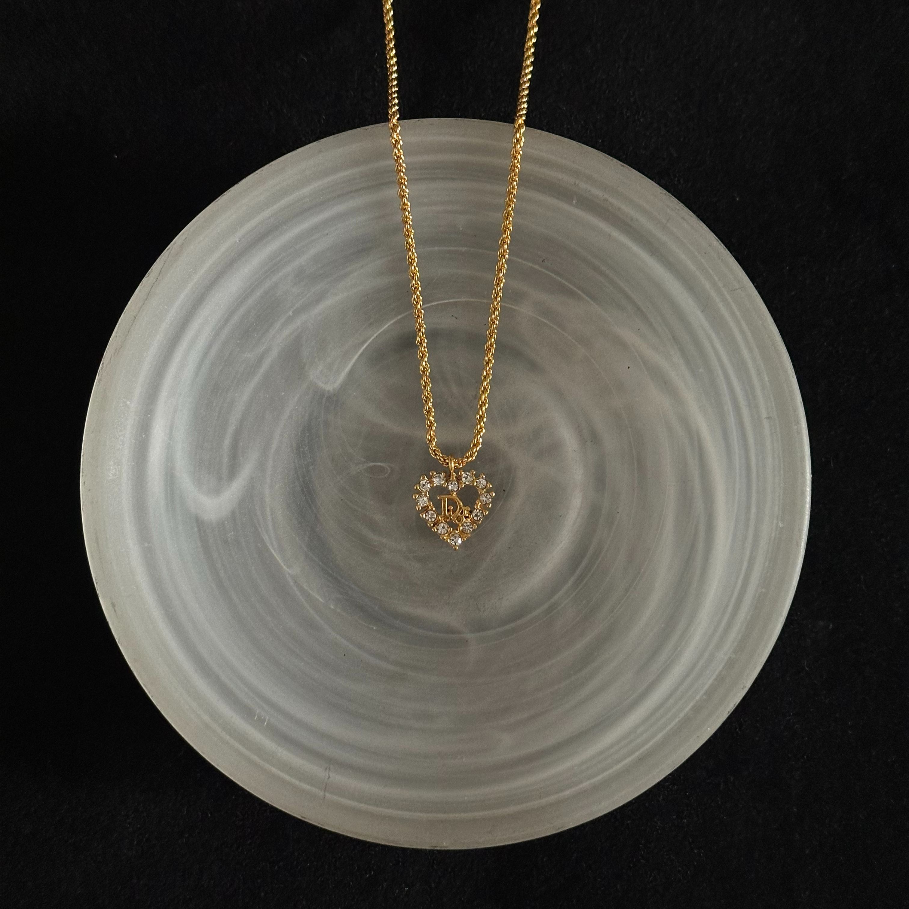 D Heart Diamond Necklace