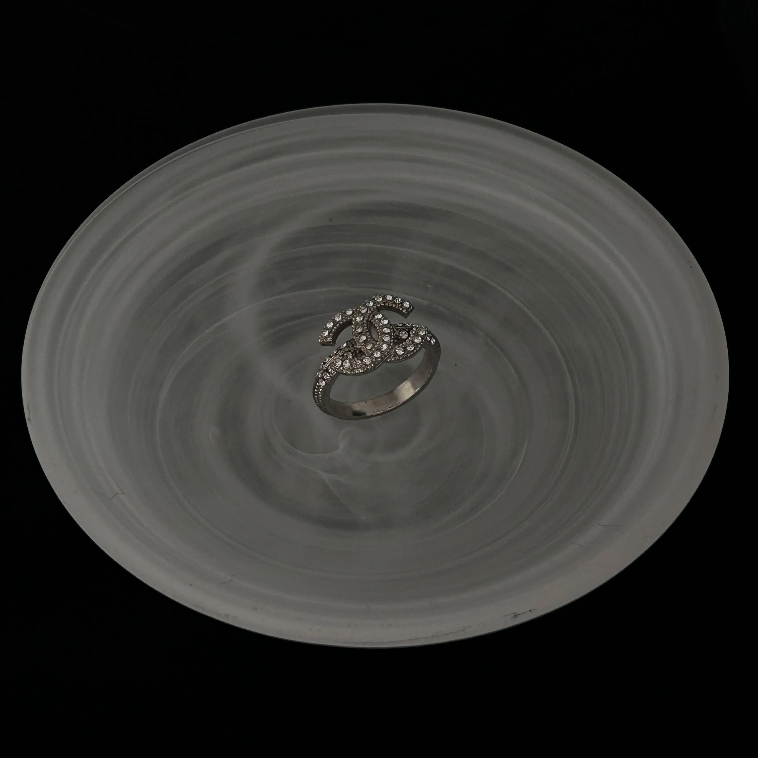 C Double C full diamond ring