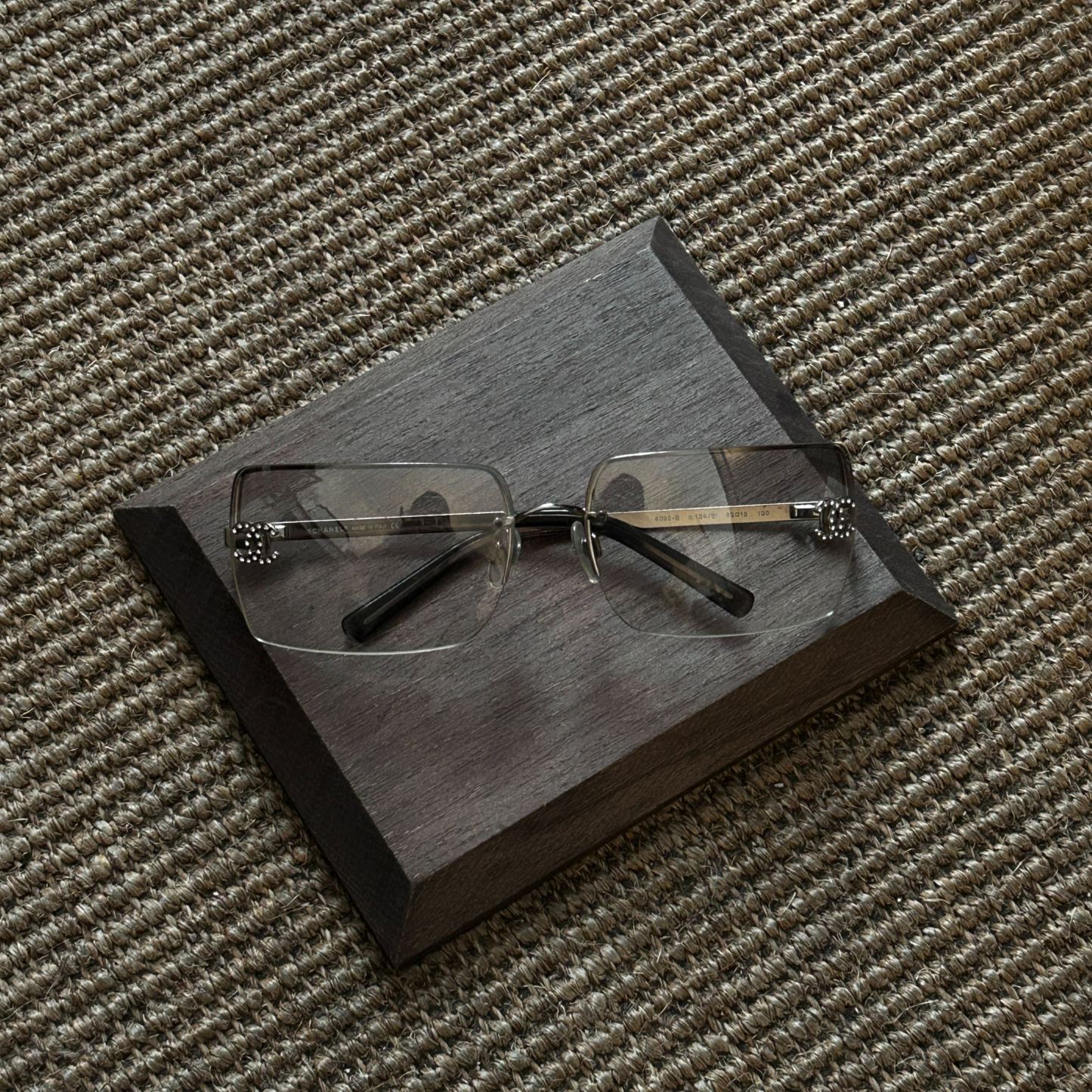 C Frameless gradient sunglasses