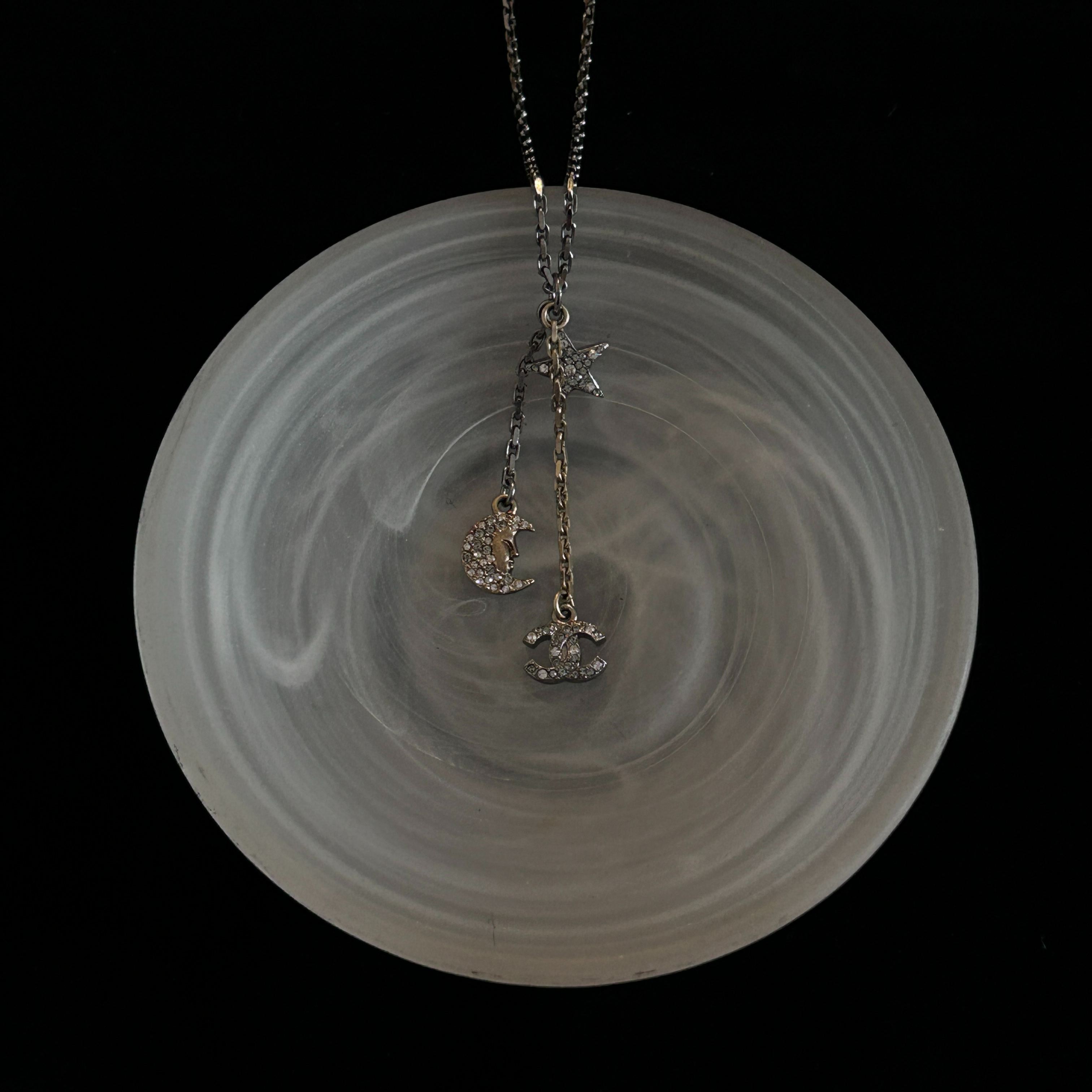 C Star and Moon Necklace