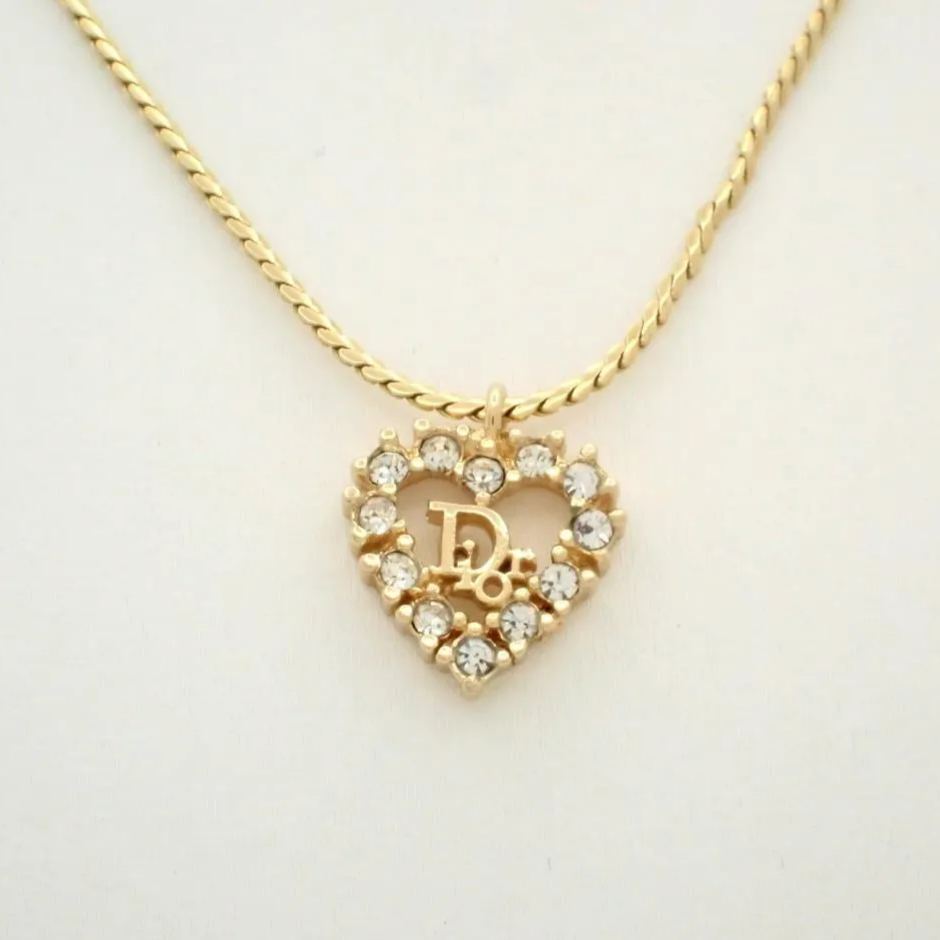 D Heart Diamond thin chain Necklace