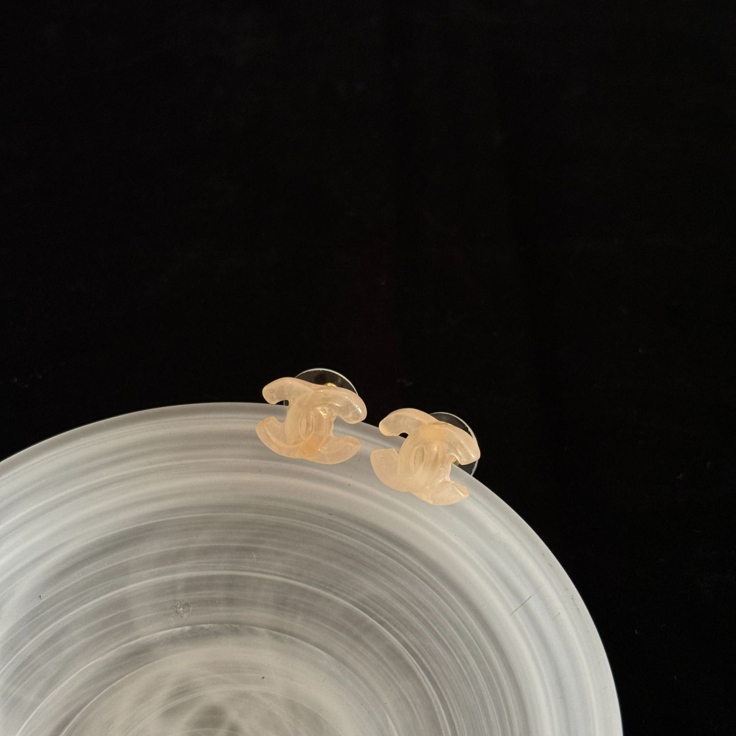 C Acrylic Pink Ear Clip