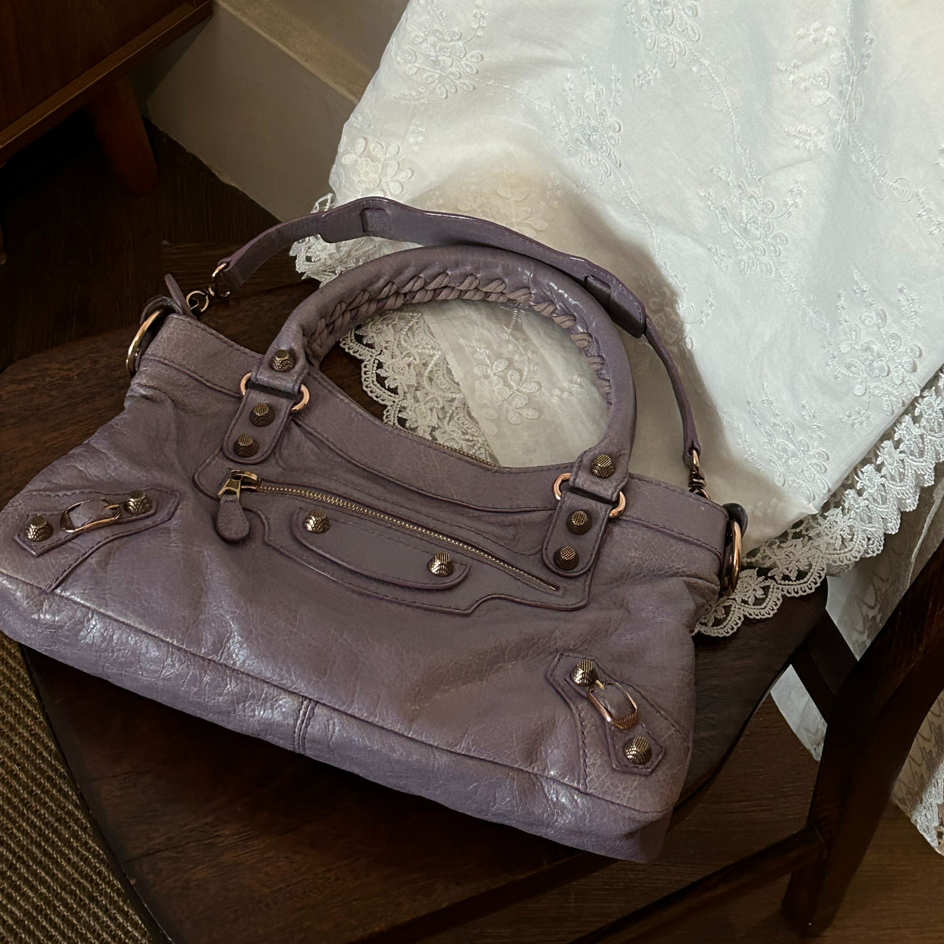 B Taro Purple Small Motorcycle Bag