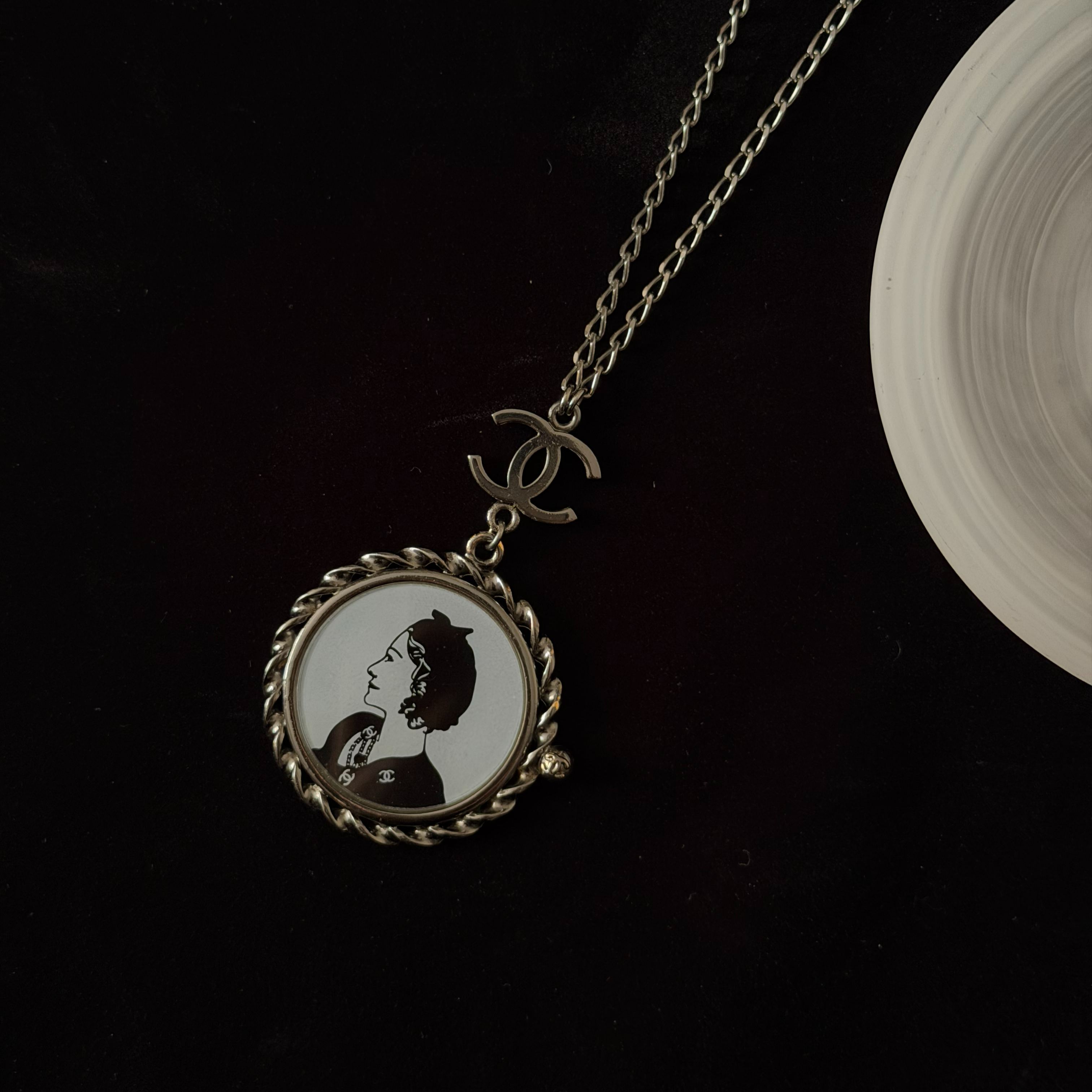 C Coco Image Pendant Necklace
