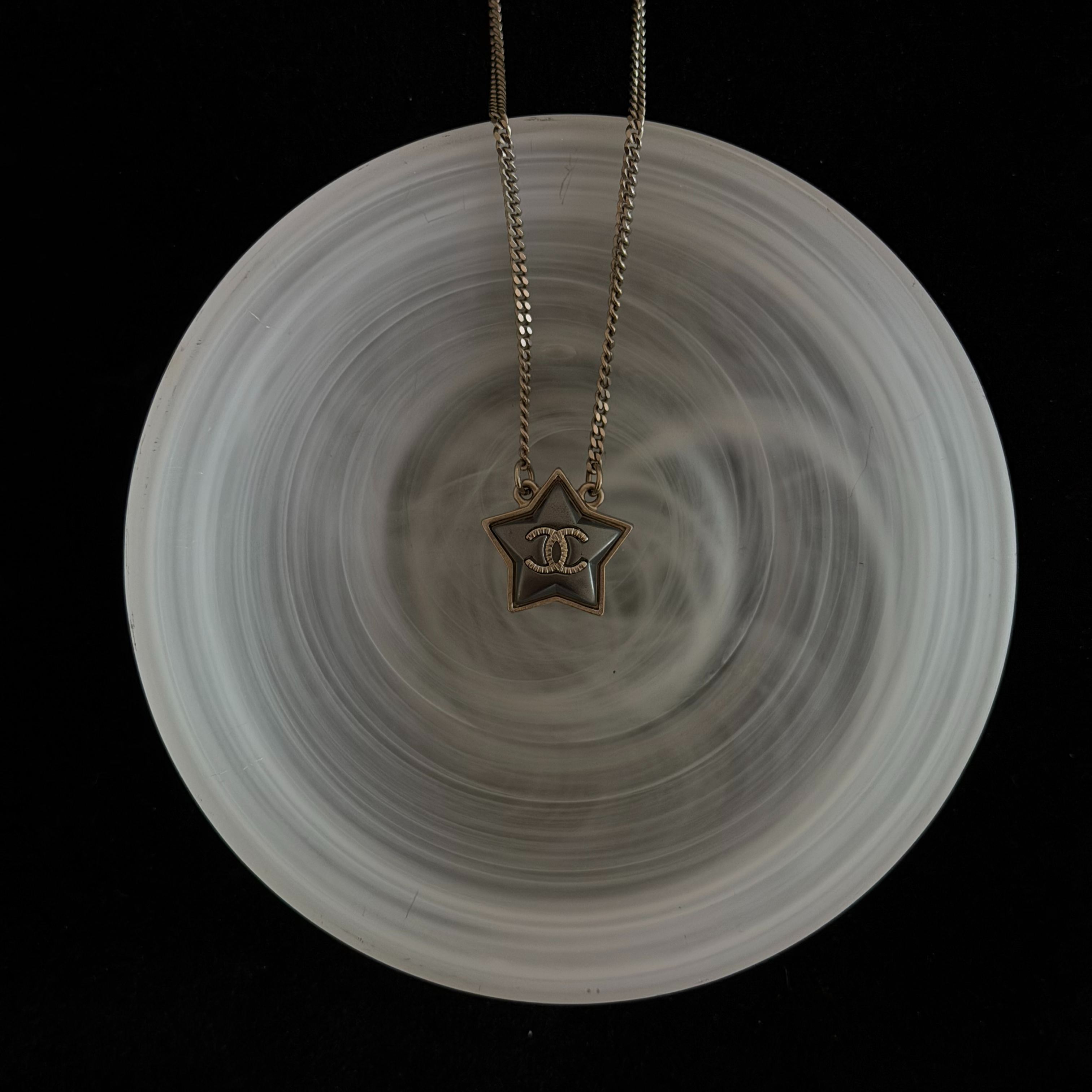 C Star Black Necklace