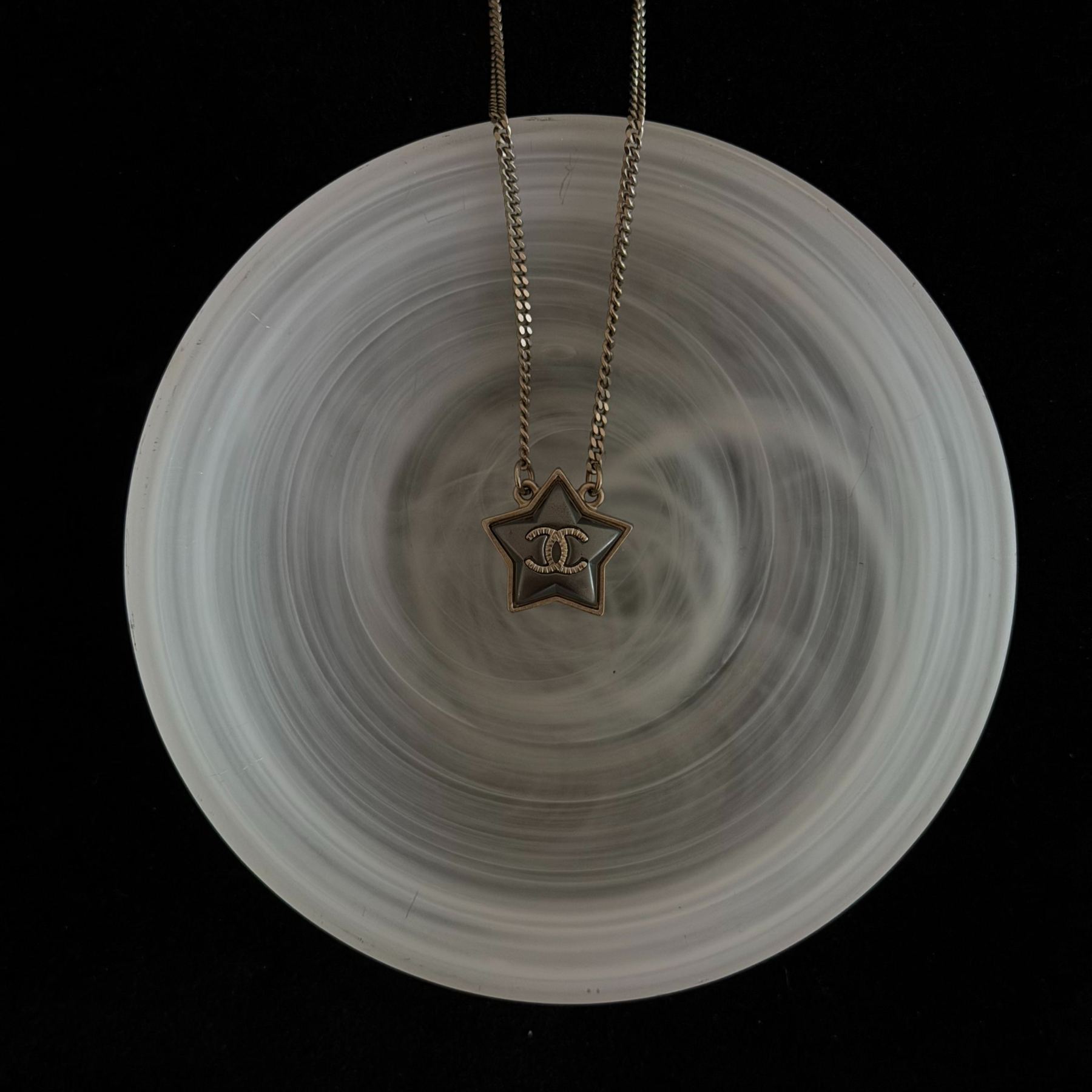 C Star Black Necklace