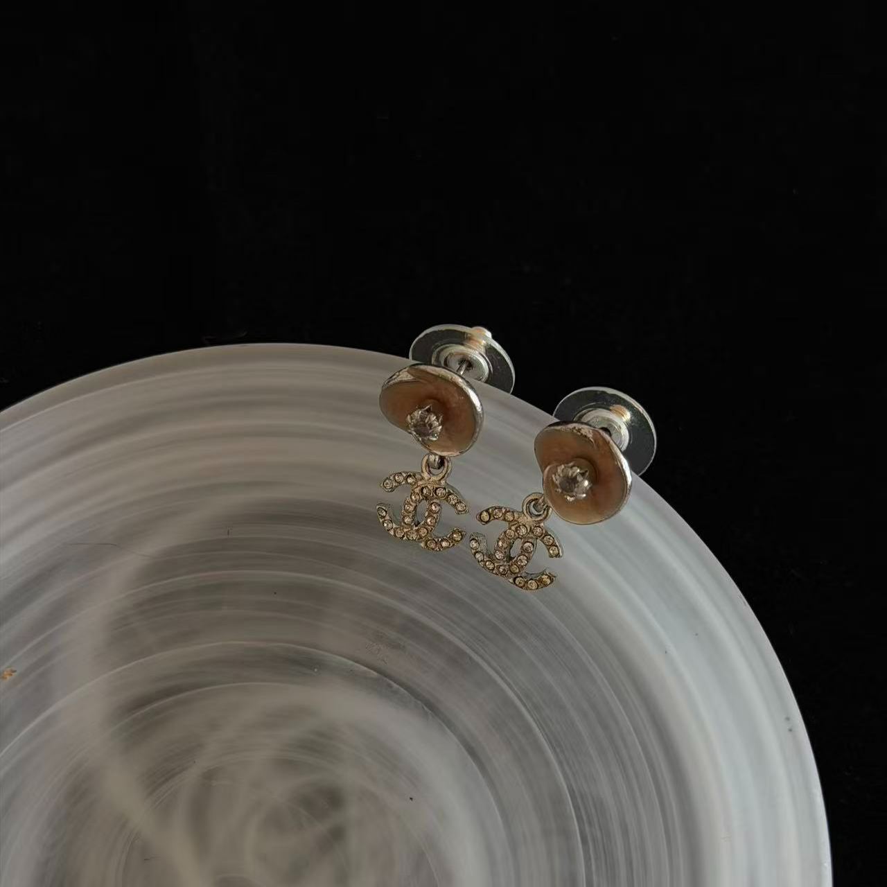 C Camellia Drop Earrings