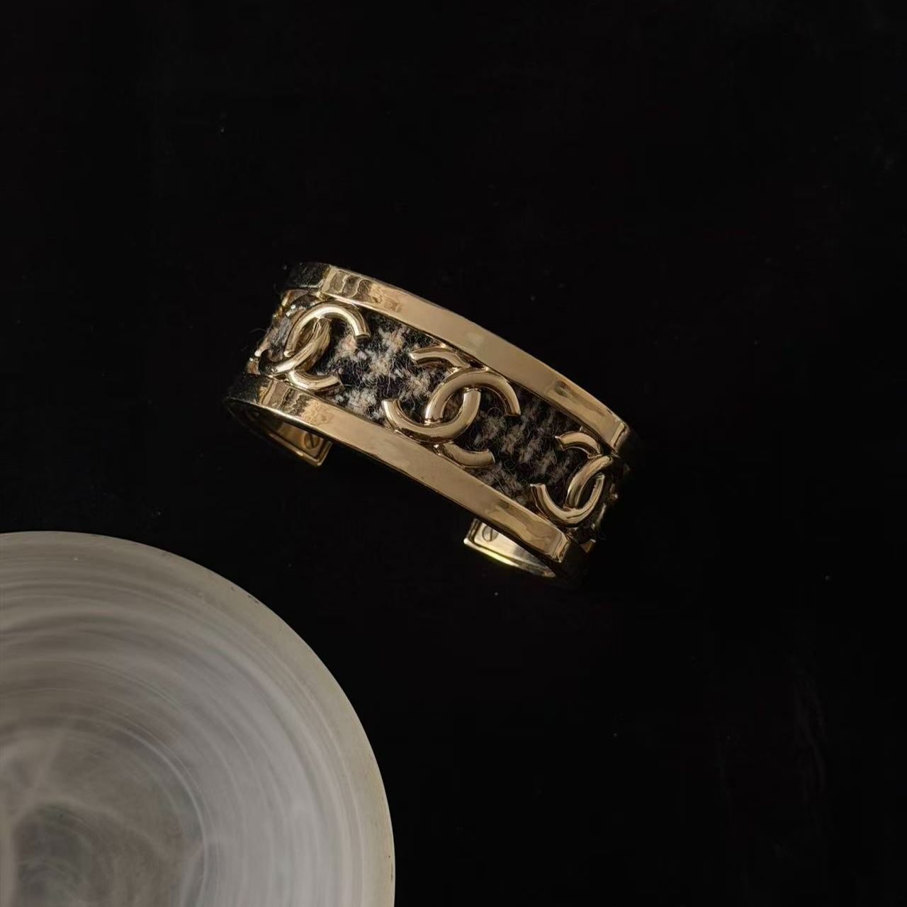 C Tweed Double C Bracelet