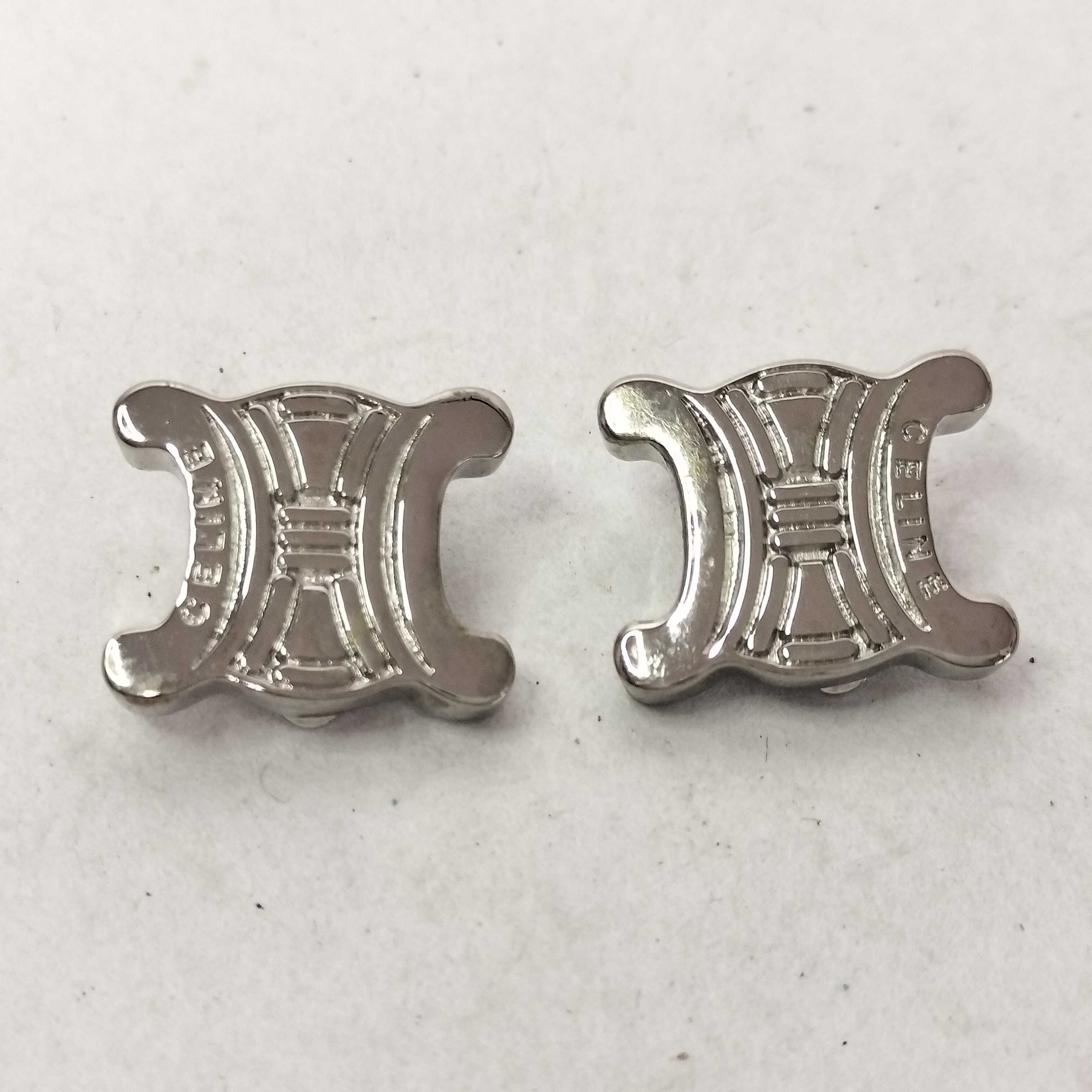 Ce Classic logo silver earrings