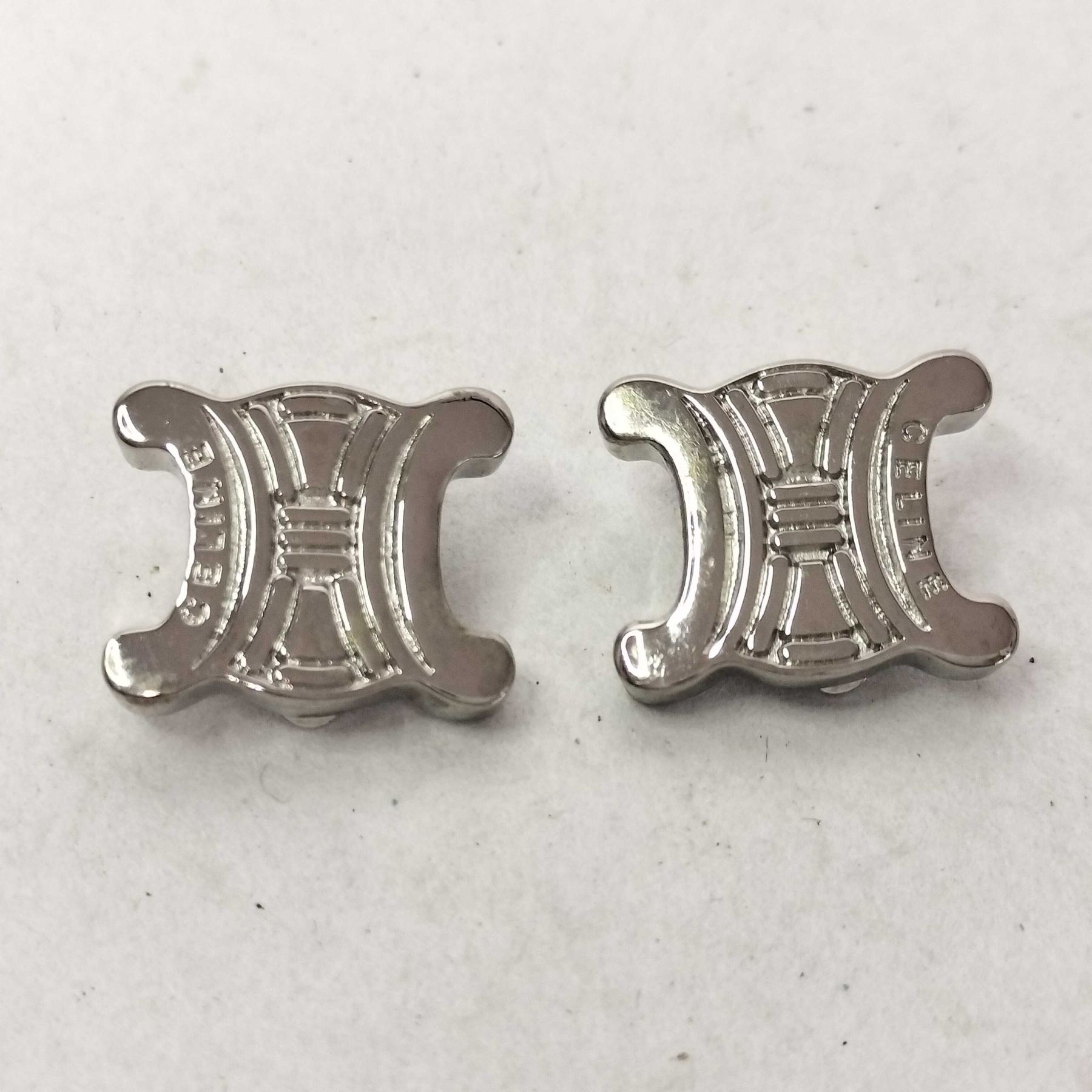 Ce Classic logo silver earrings