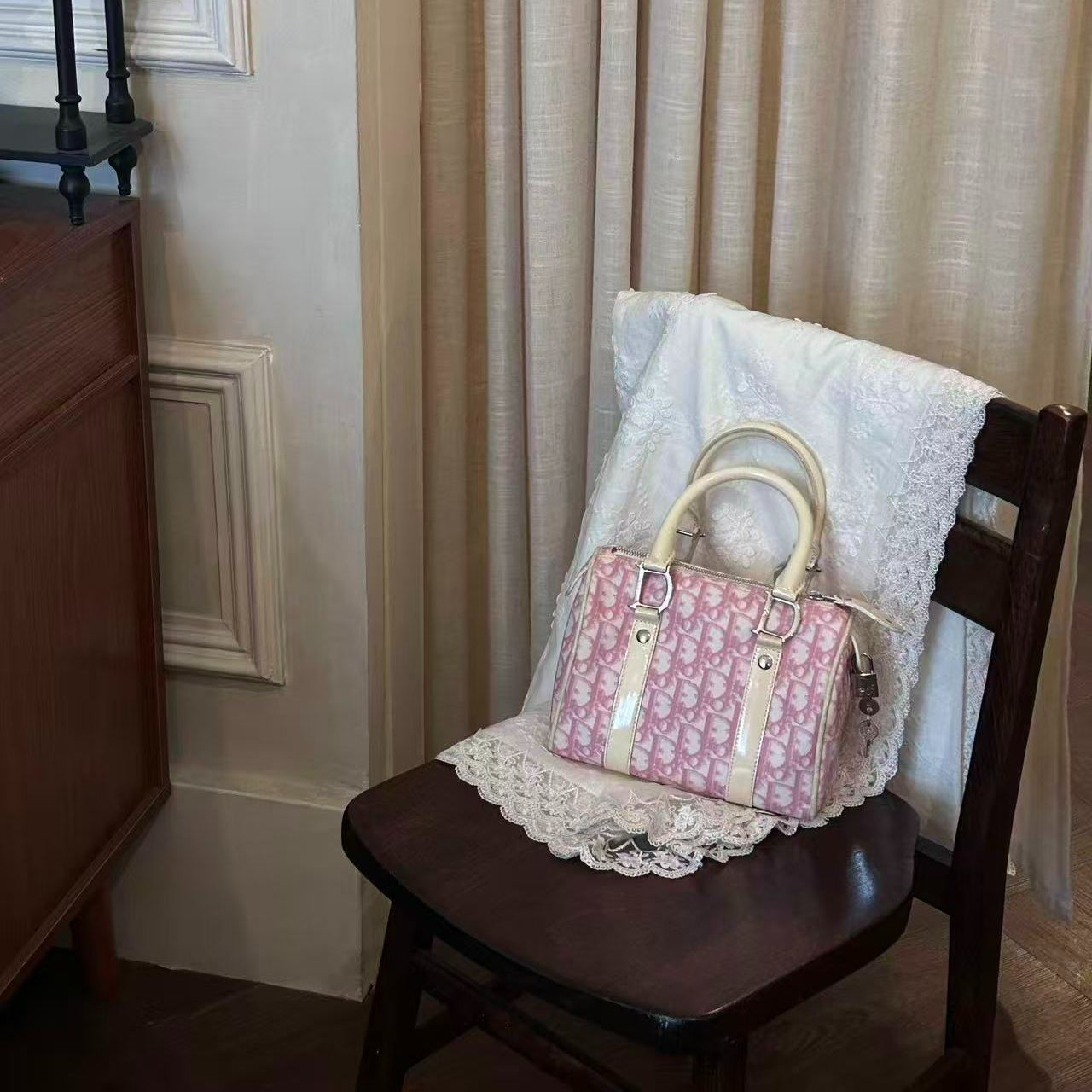D Boston Pink hand bag