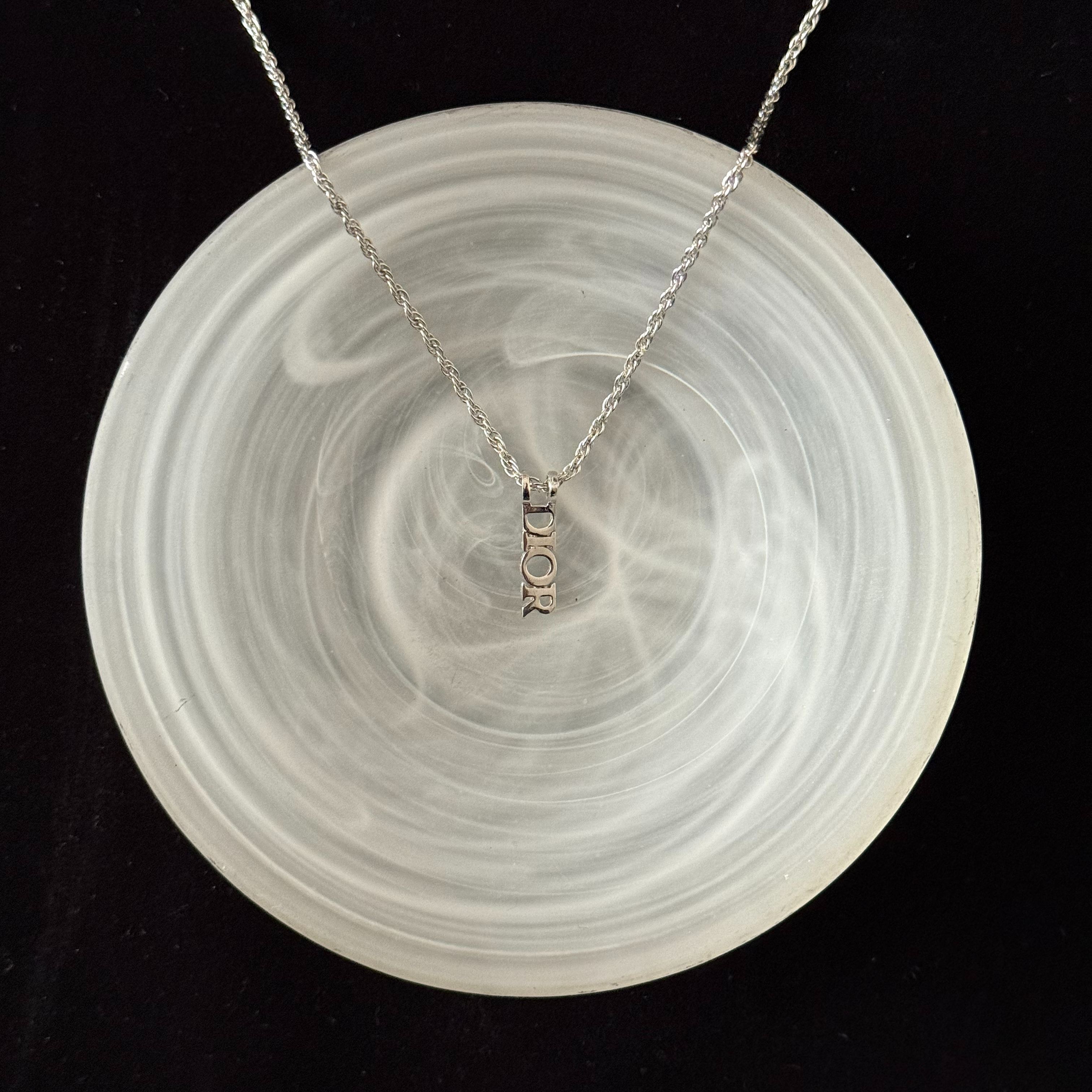 D logo necklace