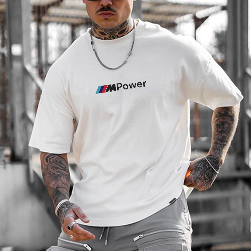 Men's Car Printed Short Sleeve Casual T-Shirt