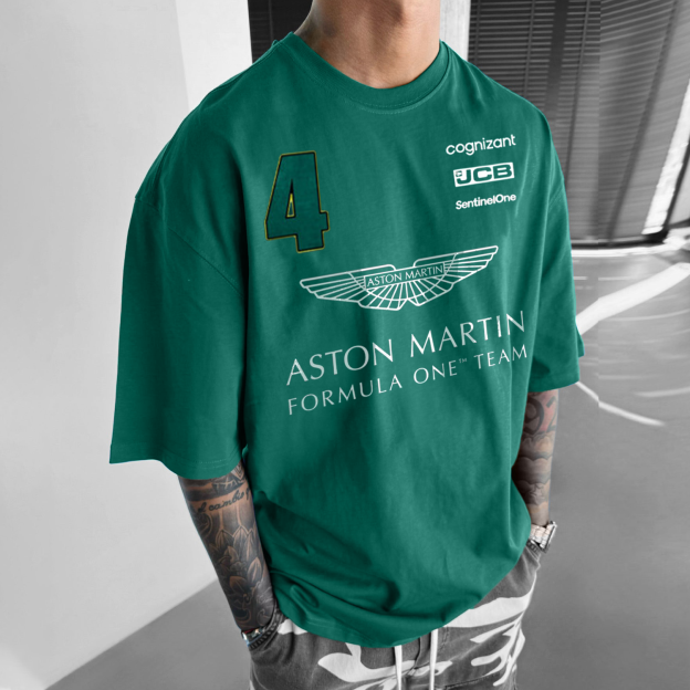 Oversized Racing Graphics Tee