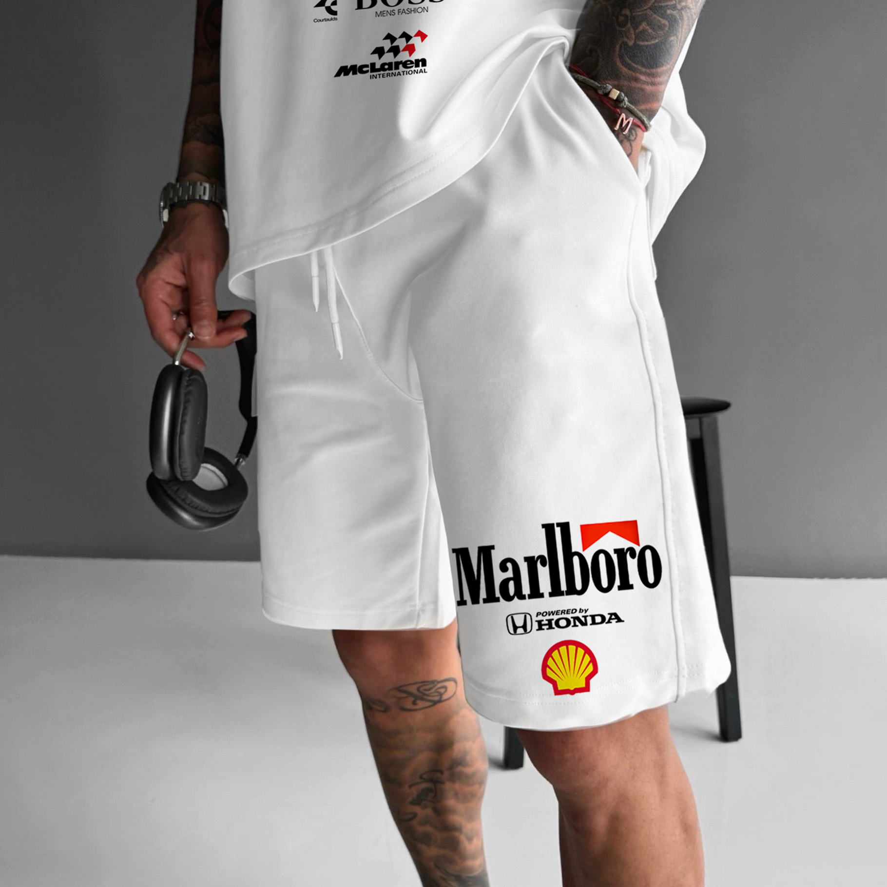 Unisex Casual Bull F1 Shorts