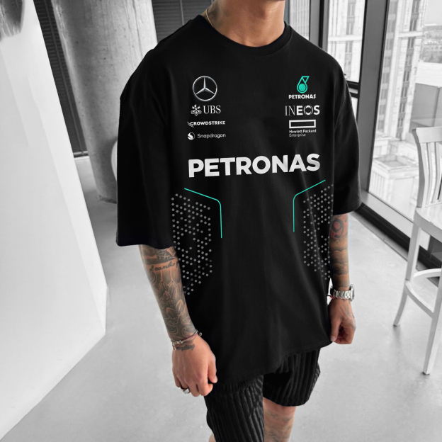 Casual Racing Printed T-shirt