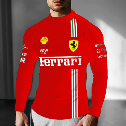 Unisex Racing Slim Compression Long Sleeve T-Shirt