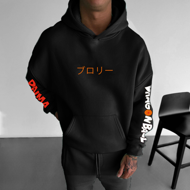Unisex Anime Print  Casual Oversized Hoodie