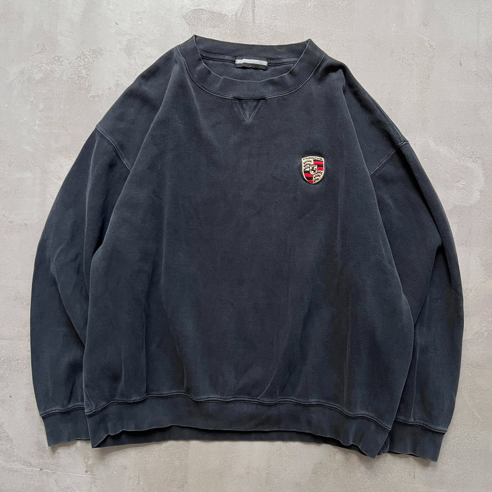 Unisex Vintage Machine Embroidered Racing Loose Sweatshirt