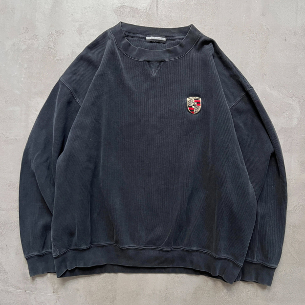 Unisex Vintage Machine Embroidered Racing Loose Sweatshirt
