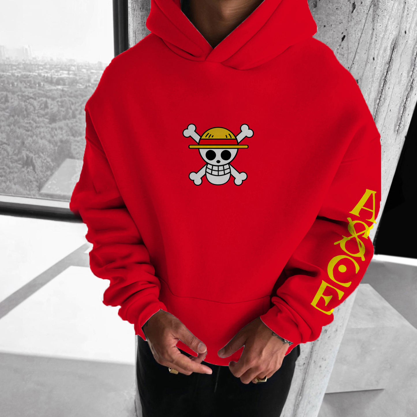 Unisex Anime Graphic Streetwear Vintage Hoodie