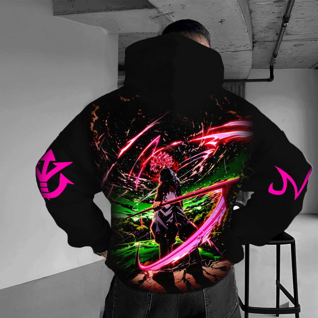 Unisex Anime Graphic Streetwear Vintage Hoodie