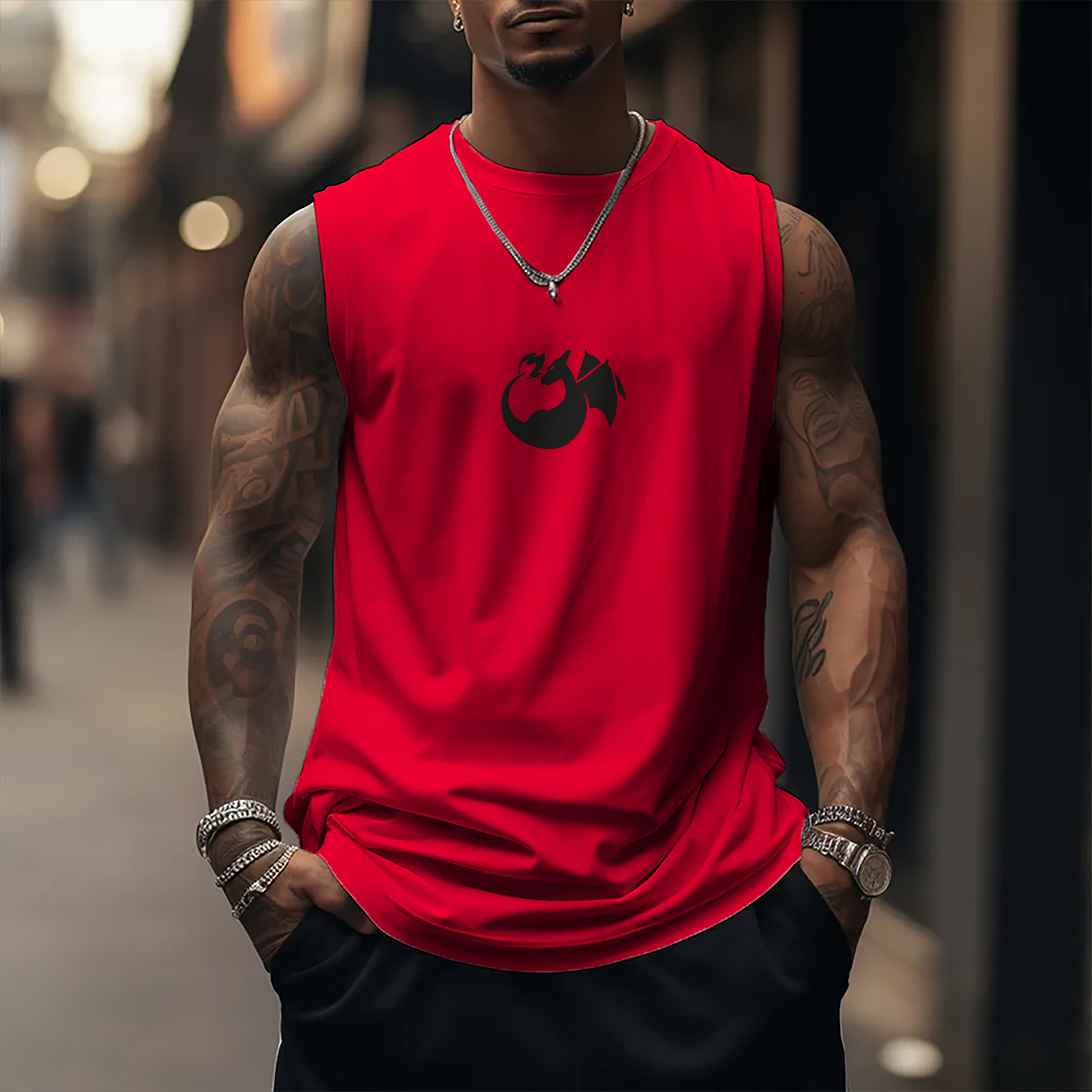 Unisex  “Pokémon” Casual Anime  Tank Top