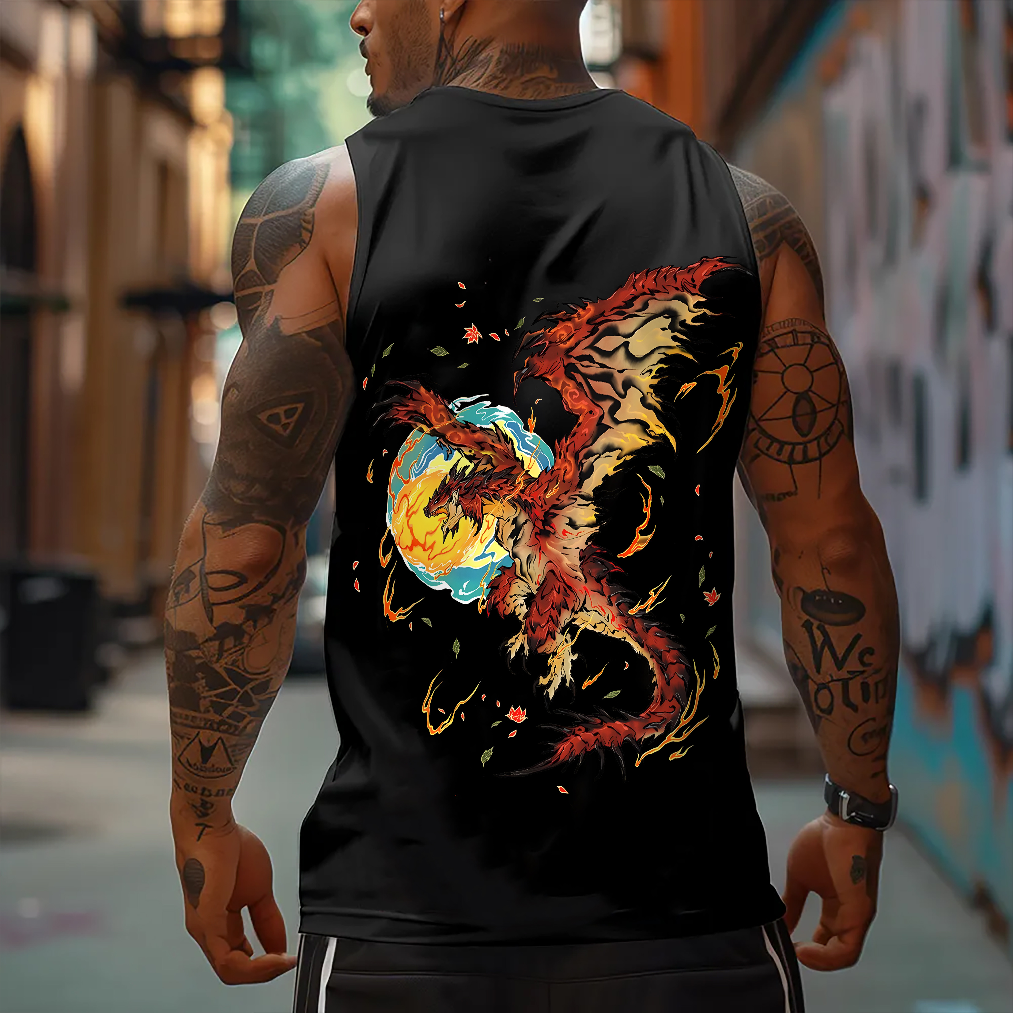Unisex Anime Sleeveless Tank Top