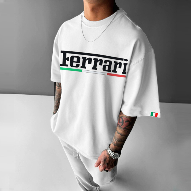 Men's Racing Fan Printed T-shirt