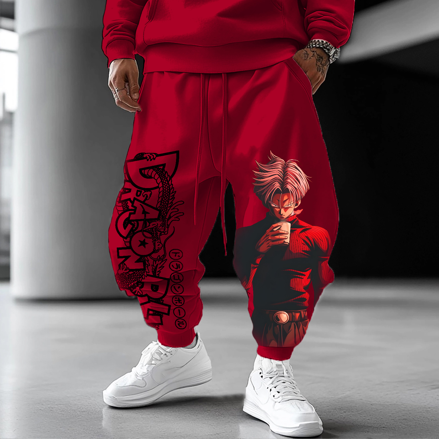 Unisex Casual Anime Streetwear Pants