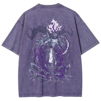Solo Leveling Unisex Fit Washed T-Shirt