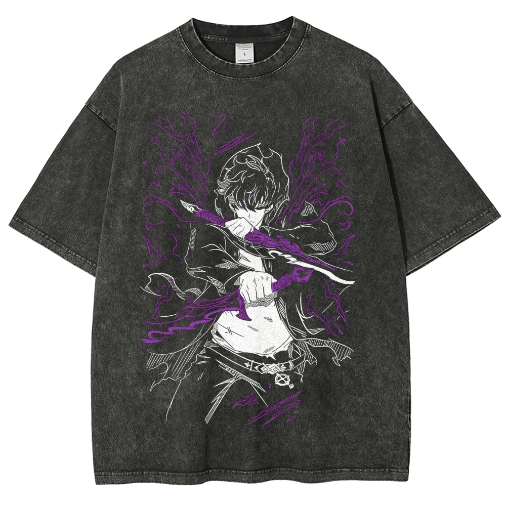 Unisex Anime Inspired Vintage T-Shirt