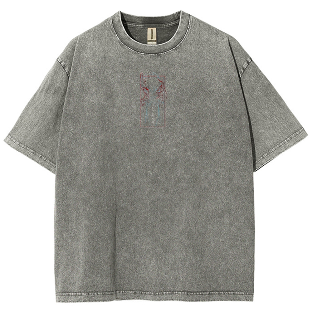solo leveling Unisex Fit Washed T-Shirt 2501009733