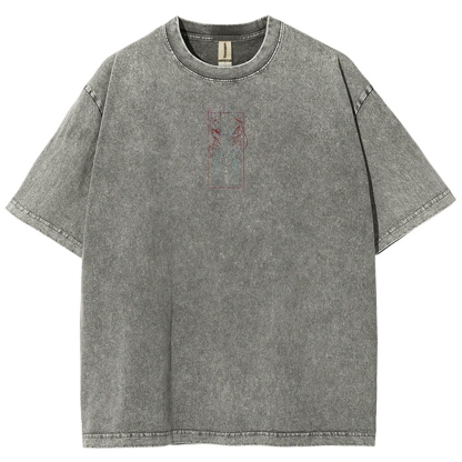 solo leveling Unisex Fit Washed T-Shirt 2501009733