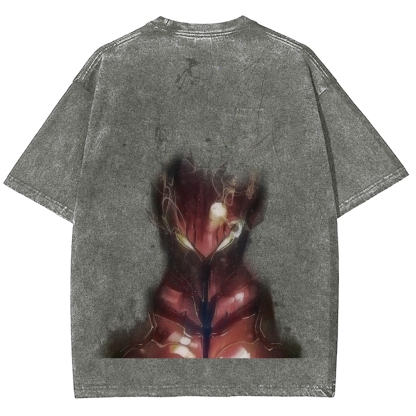 solo leveling Unisex Fit Washed T-Shirt 2501009733