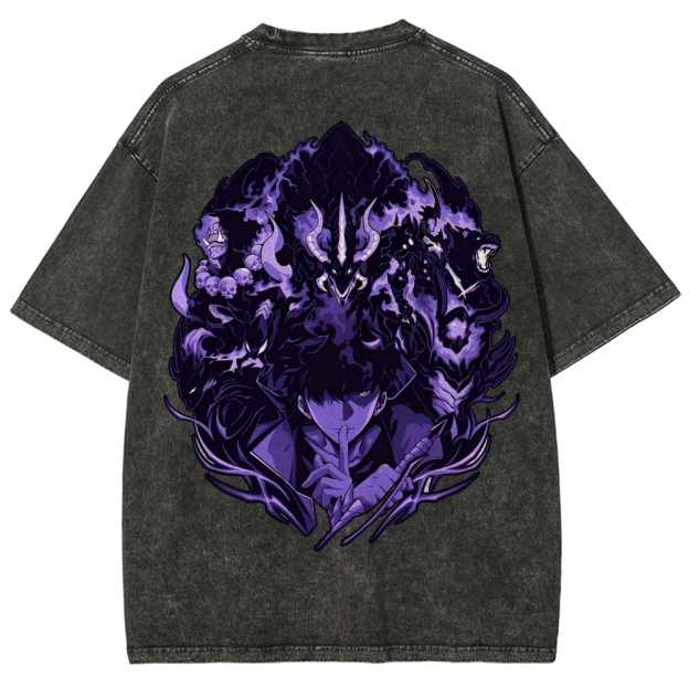 solo leveling Unisex Fit Washed T-Shirt