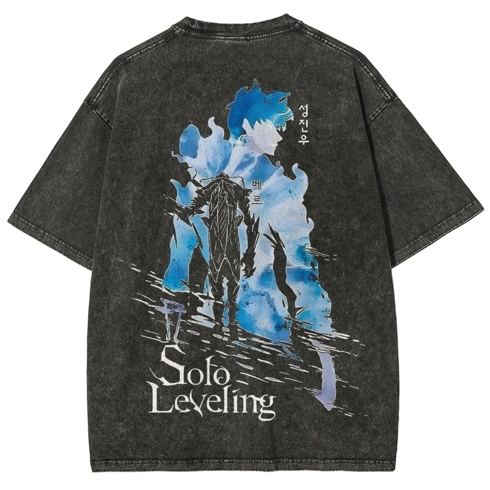 solo leveling Unisex Fit Washed T-Shirt