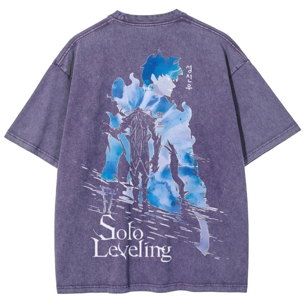 solo leveling Unisex Fit Washed T-Shirt
