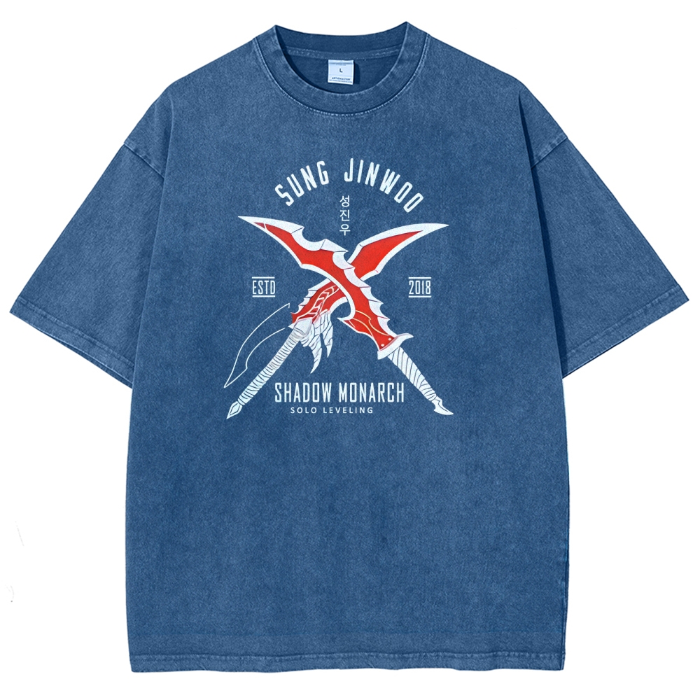 Solo Leveling Unisex Fit Washed T-Shirt