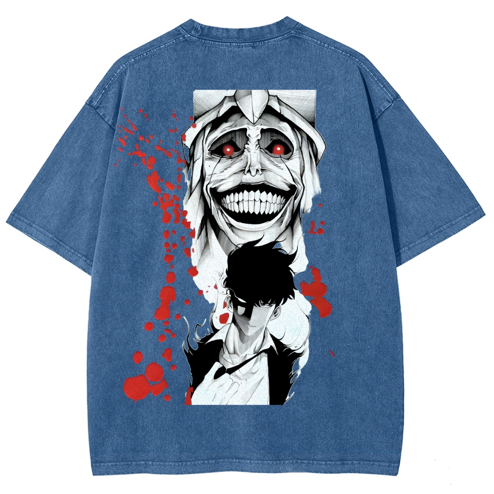Solo Leveling Unisex Fit Washed T-Shirt