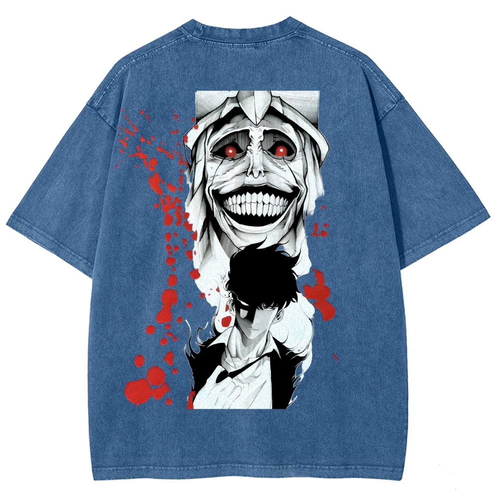 Solo Leveling Unisex Fit Washed T-Shirt