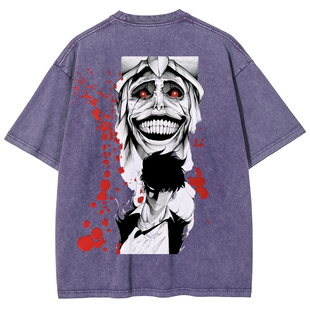 Solo Leveling Unisex Fit Washed T-Shirt