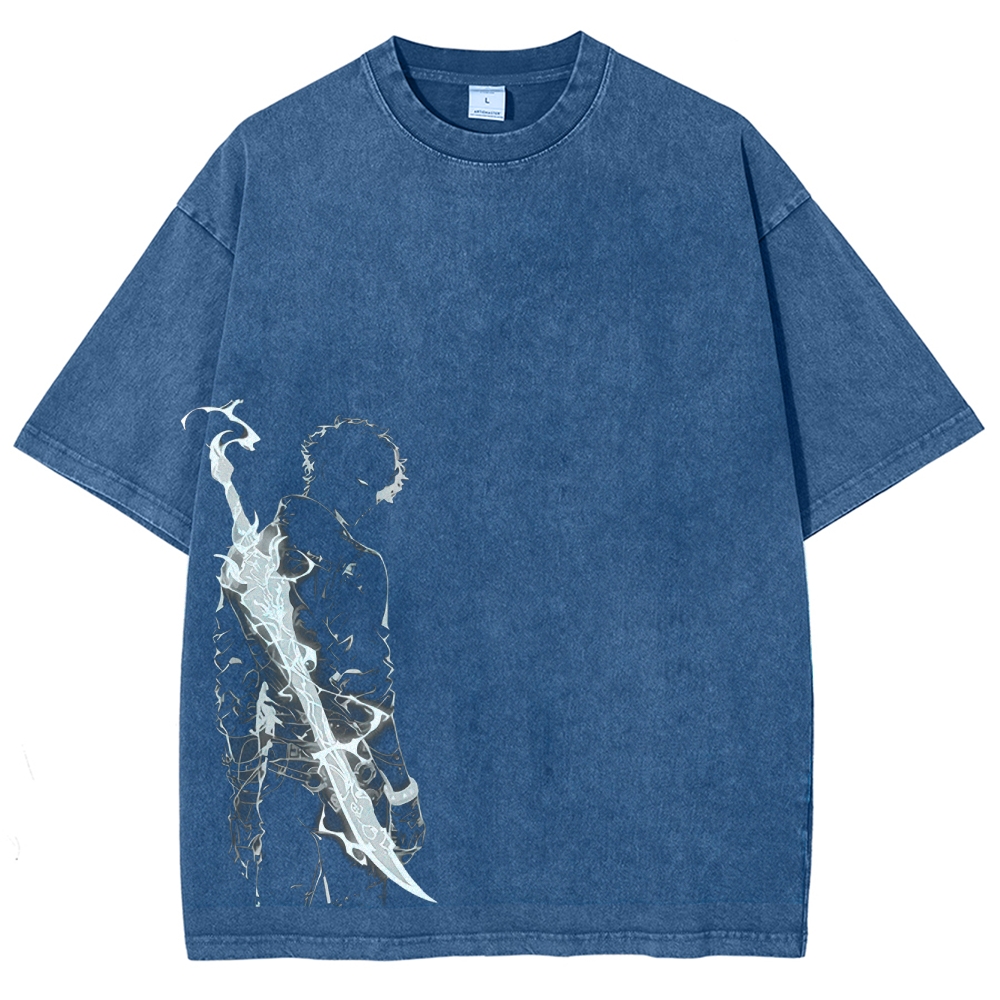 solo leveling Unisex Fit Washed T-Shirt 2502004280