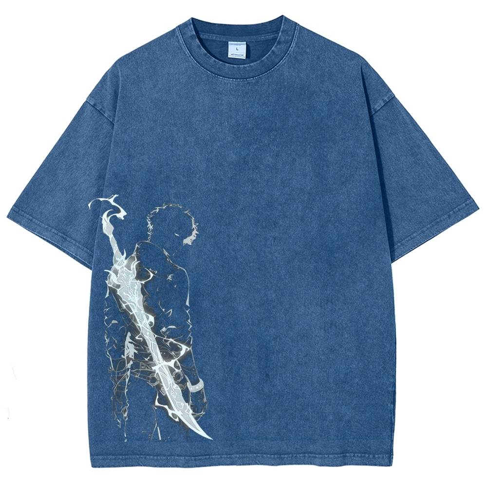 solo leveling Unisex Fit Washed T-Shirt 2502004280
