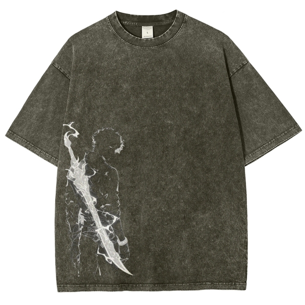 solo leveling Unisex Fit Washed T-Shirt 2502004280