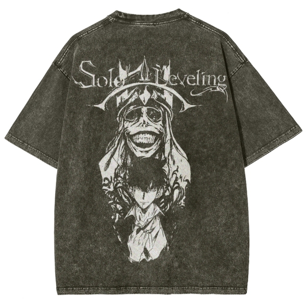 solo leveling Unisex Fit Washed T-Shirt 2502004280