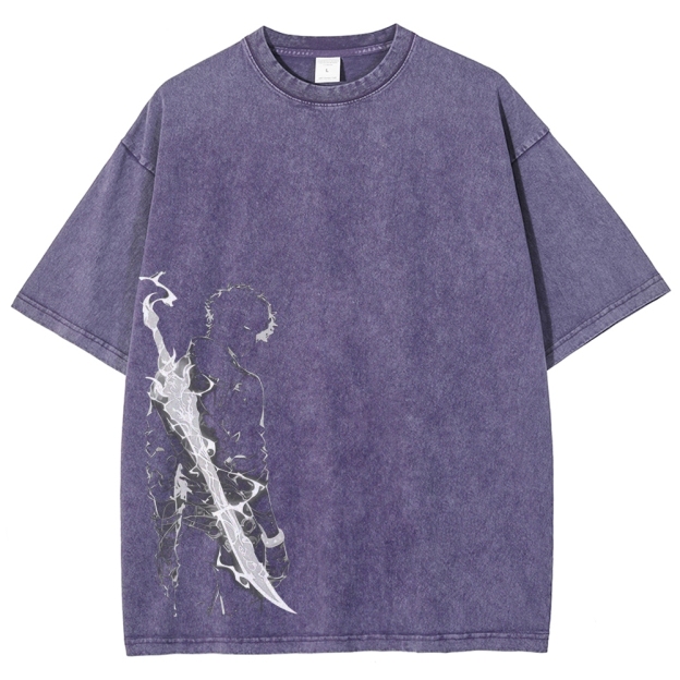 solo leveling Unisex Fit Washed T-Shirt 2502004280