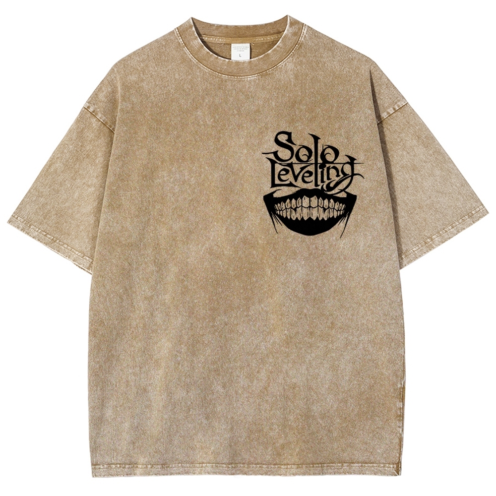 Solo Leveling Unisex Fit Washed T-Shirt